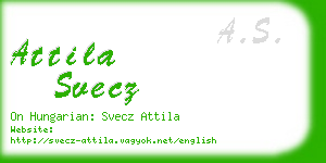 attila svecz business card